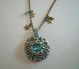 Pendentif en kit Mambo turquoise et chaîne
