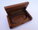 Clé Usb 16 Go dans coffret personnalisé bois foncé