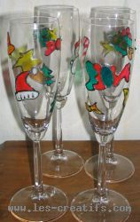 verres pour table de Nol