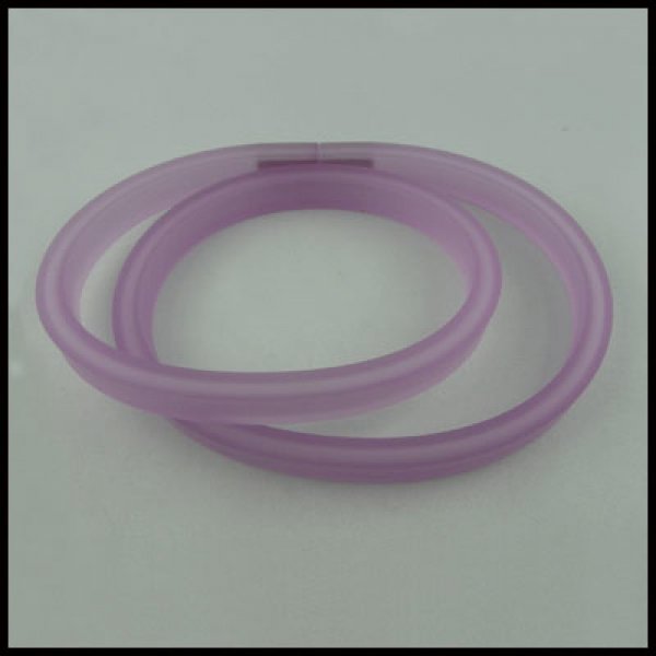 0.50 Cm PVC creux rectangle Violet Ros&eacute;