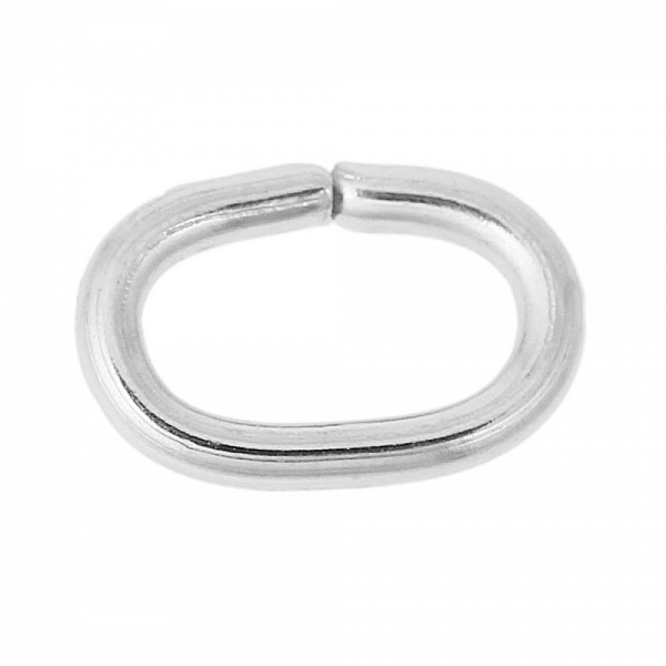 10 Anneaux de jonction ovale ouvert 07 X 5 mm Inoxydable