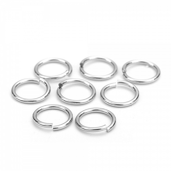 10 Anneaux de jonction ouvert 12 mm Inoxydable