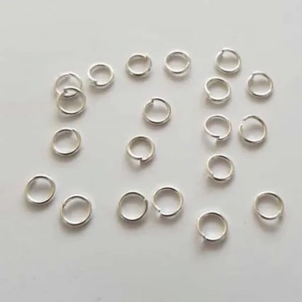 10 Anneaux de jonction ouvert 05 mm Argent N&deg;02
