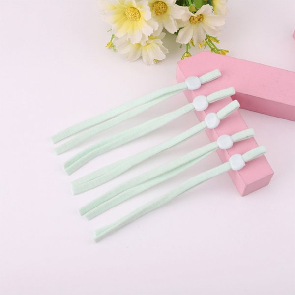 10 Bandes &eacute;lastiques cordon Vert Menthe avec Boucle R&eacute;glable attache pour Masque..