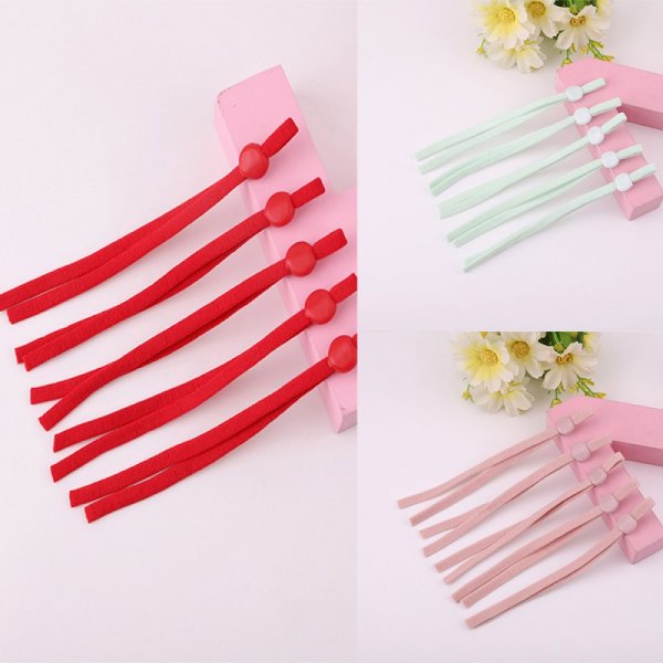 10 Bandes &eacute;lastiques cordon Rose avec Boucle R&eacute;glable attache pour Masque..