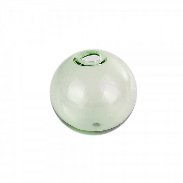 10 Boules en verre ronde de 12mm Vert &agrave; remplir