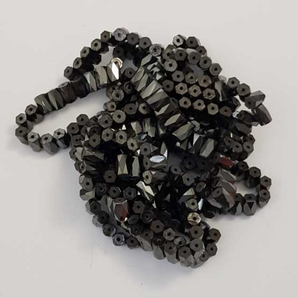 10 Perles Hématite Magnétiques Cylindre Facetté 6 x 8 mm N°01