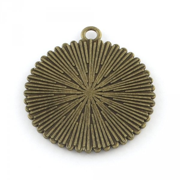 10 supports cabochons de 25mm bronze, pendentifs cabochons 31AB