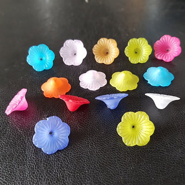 15 Fleurs P&acirc;querettes assortis