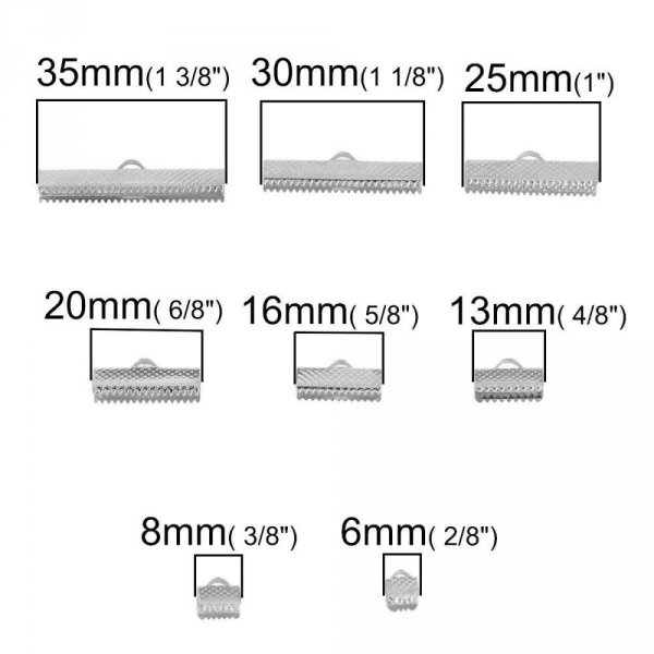 160 Fermoirs griffe 06 au 35 mm  Argent