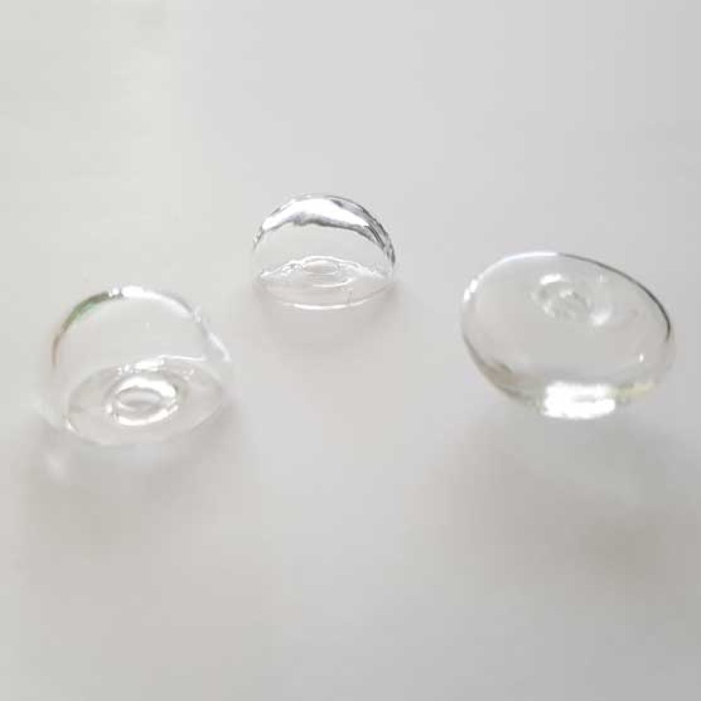 1 Boule en verre Demi Boule 17 mm à remplir
