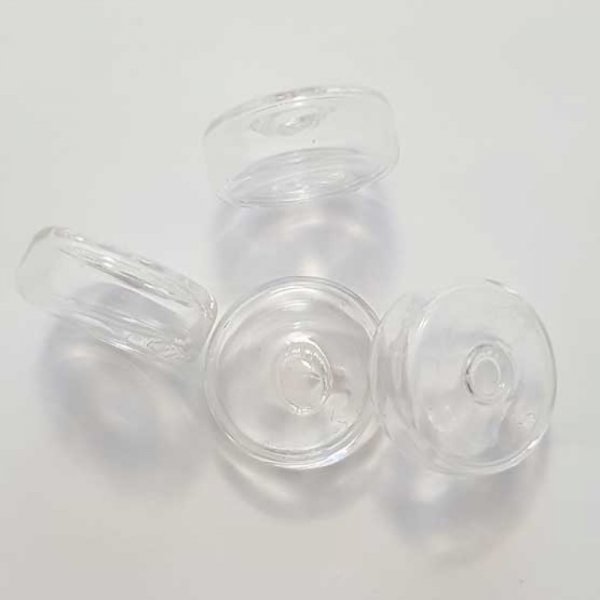 1 Boule en verre Plate 22 mm &agrave; remplir