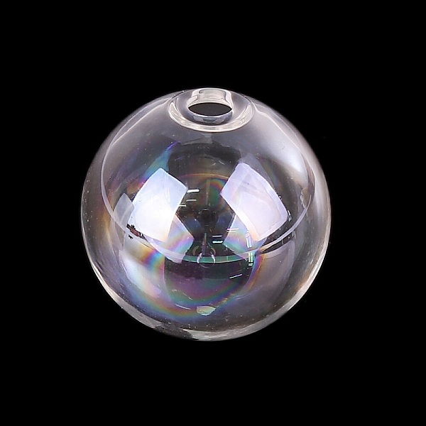 1 Boule en verre ronde &agrave; remplir de 20mm AB Transparent