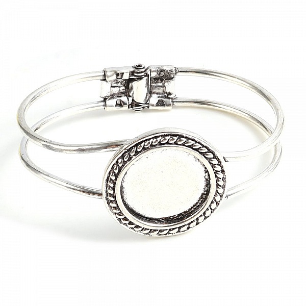 1 Bracelet support cabochon + 1 cabochon verre 20mm N&deg;03