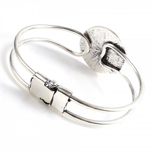 1 Bracelet support cabochon + 1 cabochon verre 20mm N&deg;03