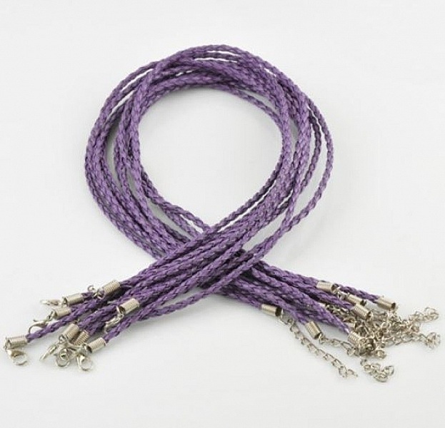 1 Cordon tress&eacute; N&deg;07 - Support Collier 3 mm de diam&egrave;tre