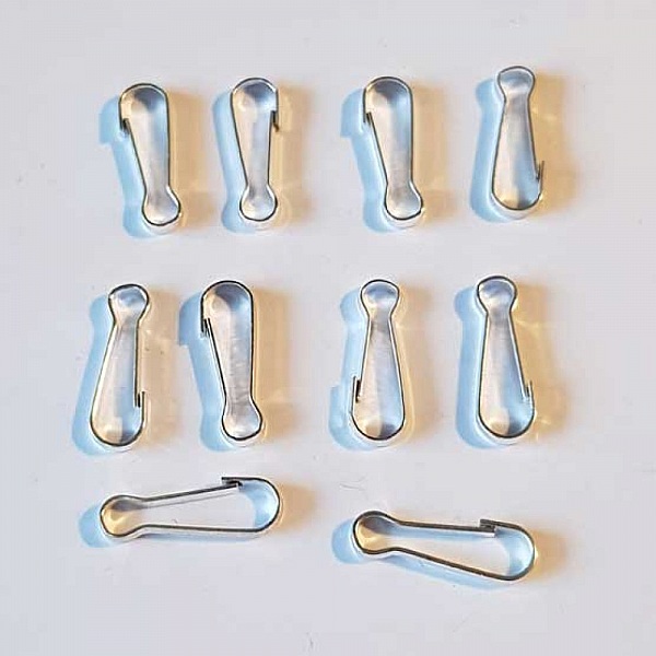 1 Fermoir 14 x 04 mm Argent