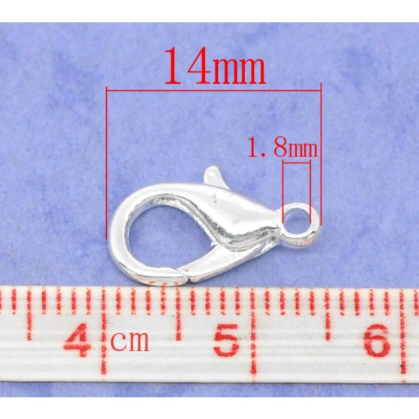 1 Fermoir Mousqueton 14 x 08 mm.