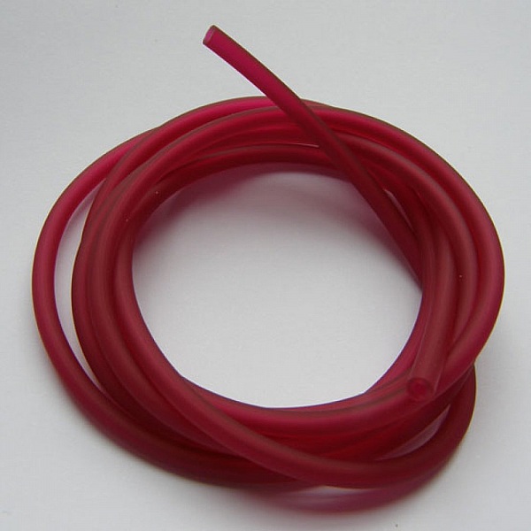 1 m&egrave;tre cordon Pvc Creux 3 mm Bordeaux