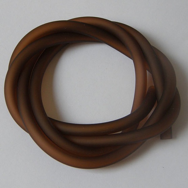 1 m&egrave;tre cordon Pvc Creux 3 mm Caramel