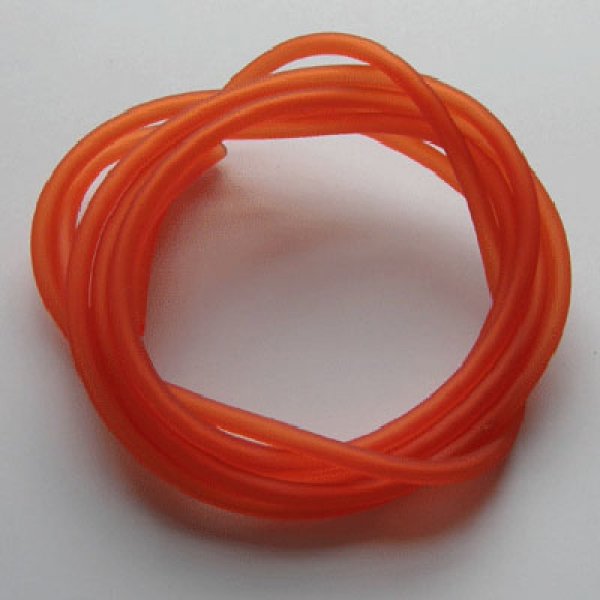 1 m&egrave;tre cordon Pvc Creux 3 mm Orange