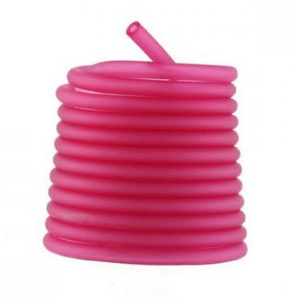 1 m&egrave;tre cordon Pvc Creux 6,5 mm Fushia Moyen
