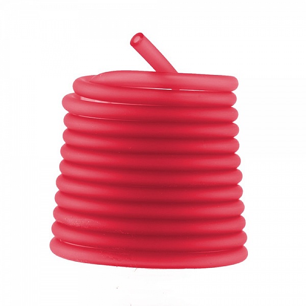 1 m&egrave;tre cordon Pvc Creux 6,5 mm Rouge Clair