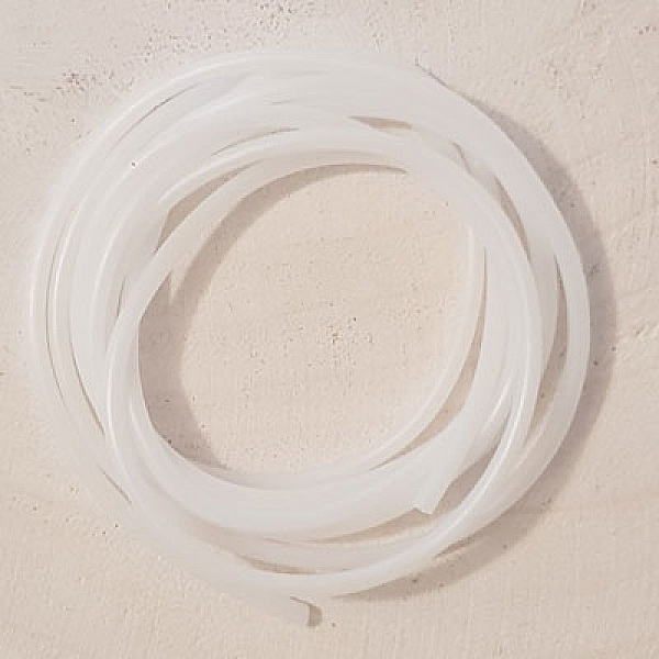 1 m&egrave;tre de cordon pvc creux de 2 mm Blanc.