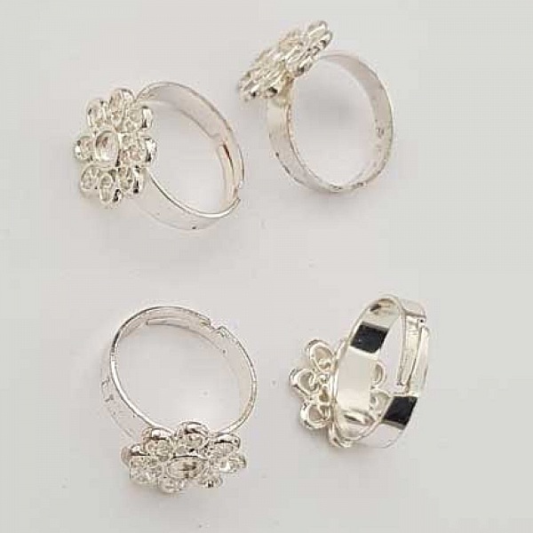 1 support bague fleur 4 mm N&deg;01
