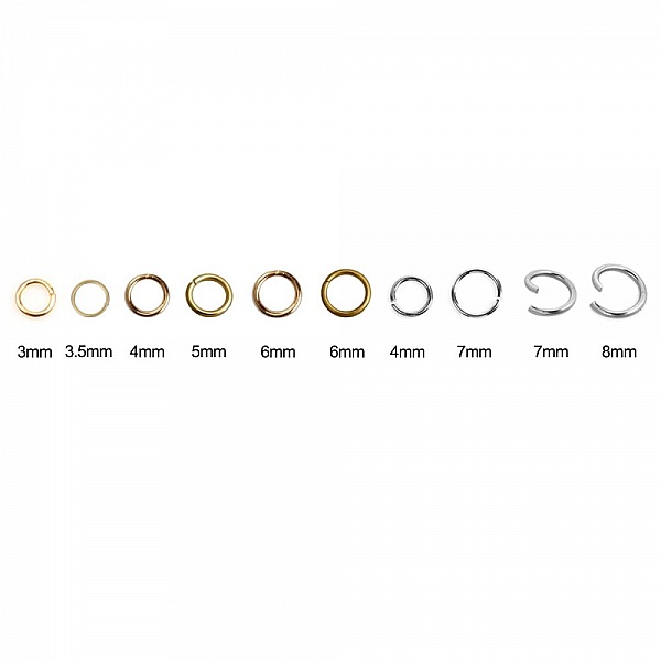 20 Anneaux de jonction ouvert 07 mm Inoxydable