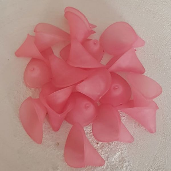 20 Fleurs Arums Rose Fonc&eacute; Petit Mod&egrave;le