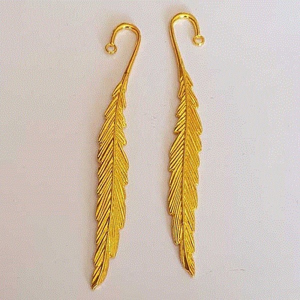 20 Marques pages N&deg;01 plume Dor&eacute;