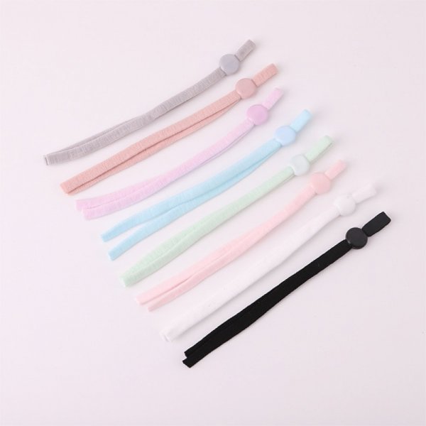 2 Bandes &eacute;lastiques cordon Rouge avec Boucle R&eacute;glable attache pour Masque.