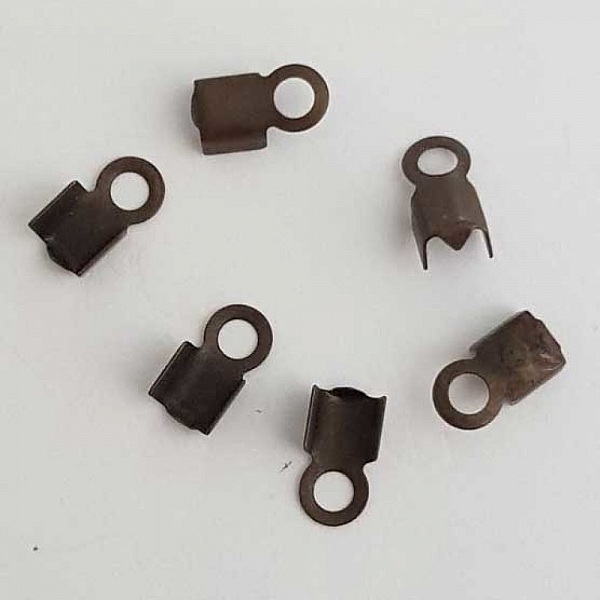 2 Embouts &agrave; coller Serres Cordons 4 x 4 mm N&deg;03