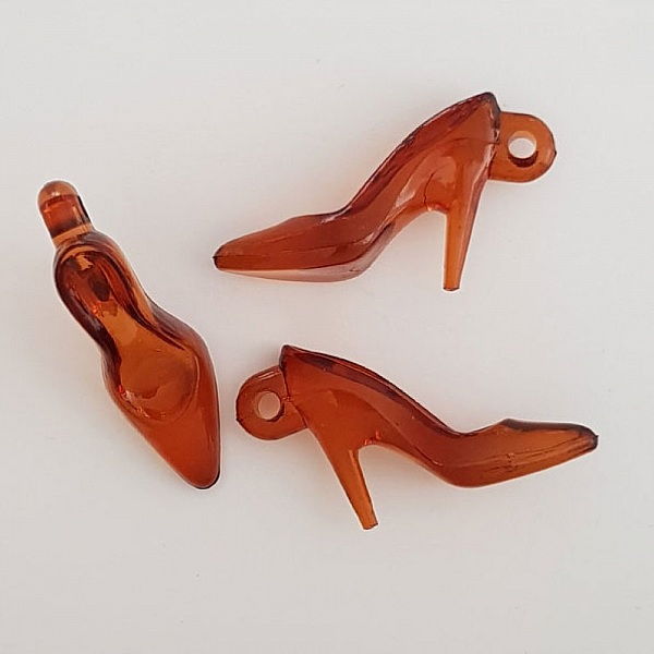 3 Breloques Chaussure N&deg;33 Marron Fonc&eacute;