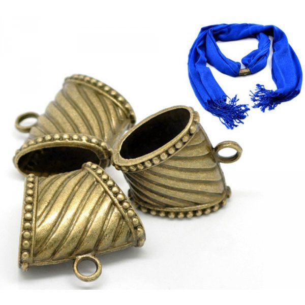 3 Passants &eacute;charpes N&deg;17 Bronze