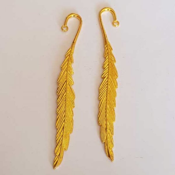 40 Marques pages N&deg;01 plume Dor&eacute;