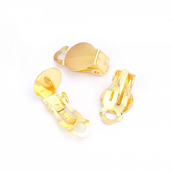 50 Supports Boucles d'oreilles Clips Plateau N&deg;05 x 25 Paires