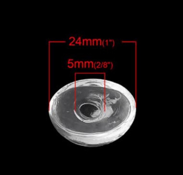 5 Boules en verre Ovale &agrave; remplir