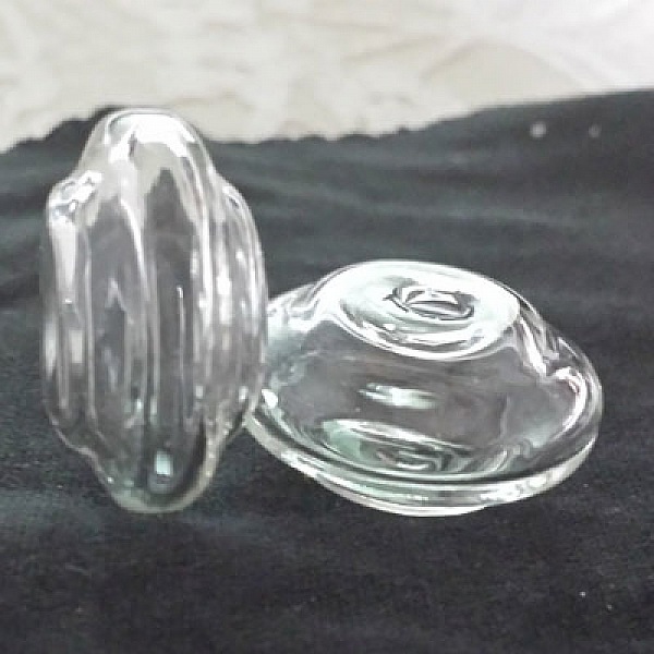 5 Boules en verre Plate N&deg;06 &agrave; remplir