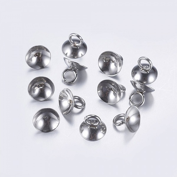 5 Coupelles pour Boules en verre ronde N&deg;02.