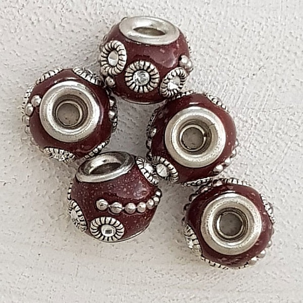 5 Perles Rondes 12/10 mm N&deg;05