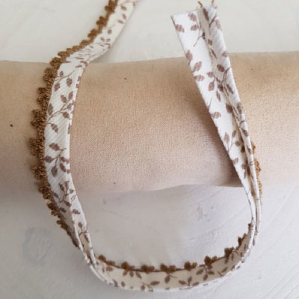 80 cm Ruban Biais Multi-Fleurs et Dentelle N&deg;05