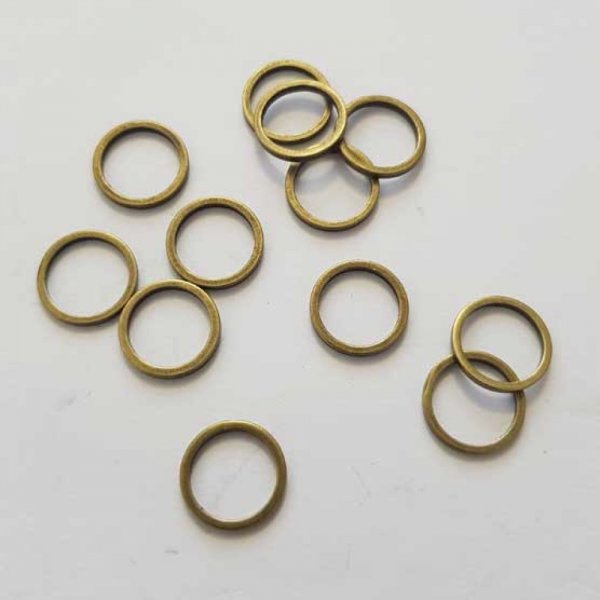 Anneau Ferm&eacute; Connecteur 10 mm Bronze N&deg;01