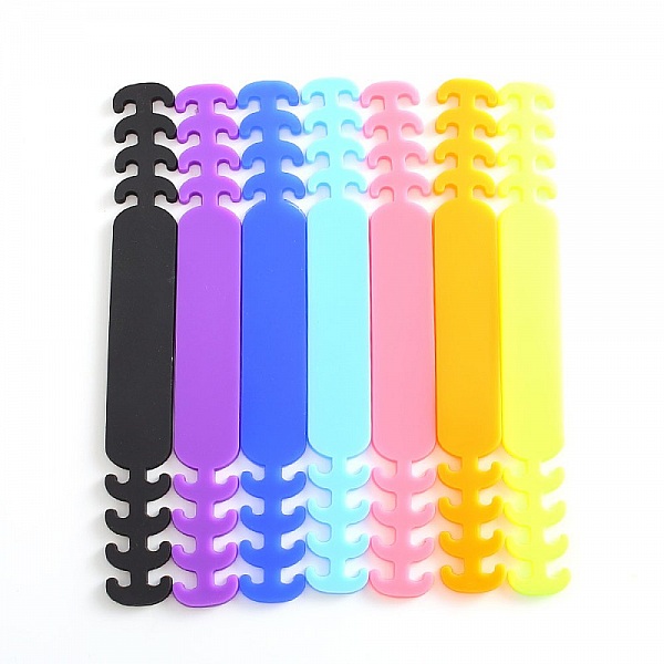 Attache elastique 5 Protecteurs d'oreilles r&eacute;glable pour masque Violet