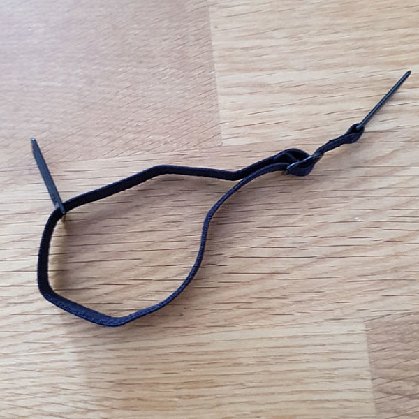 Attache elastique Extension de masque r&eacute;glable crochet d'oreille Noir rallonge masque