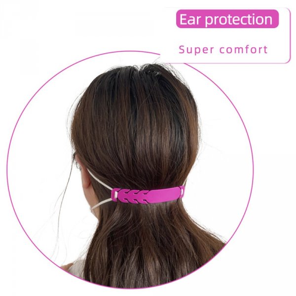Attache elastique Protecteur d'oreille r&eacute;glable pour masque N&deg;02 Rose