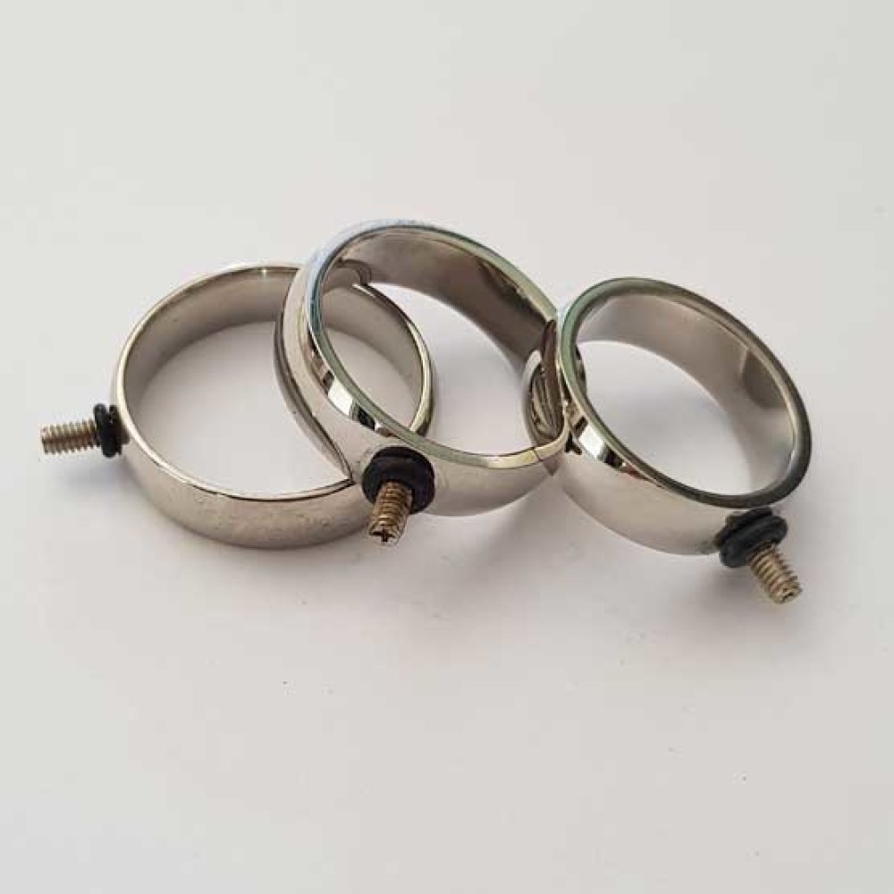 Bague Vis Modulable interchangeable acier inoxydable taille 19 anneau épais