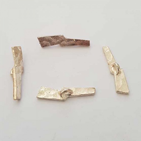 Barre Tige Pour Fermoir En M&eacute;tal Argent&eacute; N&deg;13