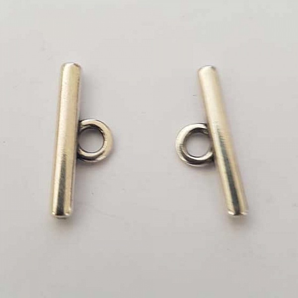 Barre Tige Pour Fermoir En M&eacute;tal Argent&eacute; N&deg;17